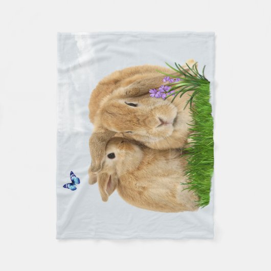 Bunny rabbitt fleecedecke (Vorderseite)