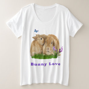 Bunny rabbitt große größe T-Shirt
