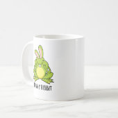 Bunny Ribbit Funny Rabbit Frosch Puff Kaffeetasse (Vorderseite Links)