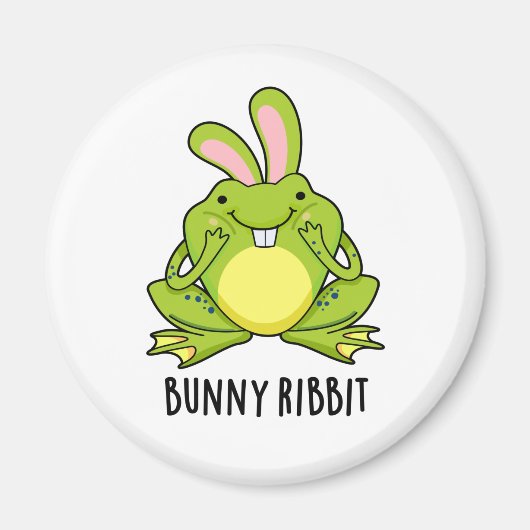 Bunny Ribbit Funny Rabbit Frosch Puff Magnet (Vorne)