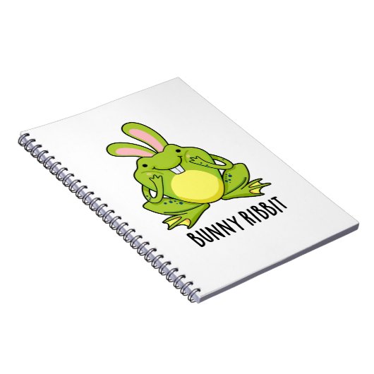 Bunny Ribbit Funny Rabbit Frosch Puff Notizblock (Rechte Seite)