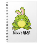 Bunny Ribbit Funny Rabbit Frosch Puff Notizblock (Vorderseite)