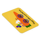 Bunny Riding Carrot Car #2 Magnet (Rechte Seite)