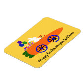 Bunny Riding Carrot Car #2 Magnet (Linke Seite)
