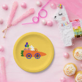 Bunny Riding Carrot Car #2 Paper Tellers Pappteller (Party)