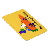 Bunny Riding Carrot Car #3 Magnet (Rechte Seite)