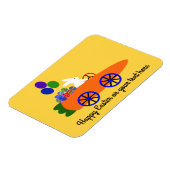 Bunny Riding Carrot Car #3 Magnet (Linke Seite)