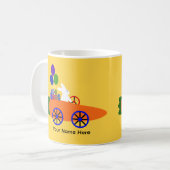Bunny Riding Carrot Car #3 Tasse (Vorderseite Links)