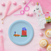 Bunny Riding Carrot Car #4 Paper Tellers Pappteller (Party)