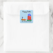 Bunny Riding Carrot Car #4 Stickers (Tasche)