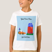 Bunny Riding Carrot Car #4 T - Shirt (Vorderseite)