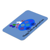 Bunny Riding Egg Car #2 Magnet (Linke Seite)