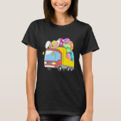 Bunny Riding Garbage Truck Easter Day Bunny Garbag T-Shirt (Vorderseite)
