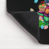 Bunny Riding Motorrad Ostereier Korb Männer Wom Mousepad (Ecke)