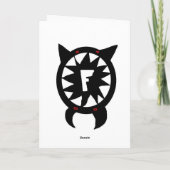 Bunny Roboter. Feiertagskarte (Rückseite)