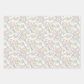 Bunny Rose Floral Geburtstag Geschenkpapier Set (Vorderseite 3)