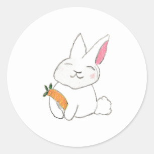 Bunny Runder Aufkleber