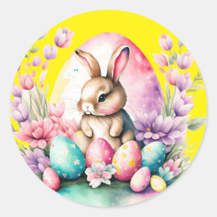 Bunny Runder Aufkleber