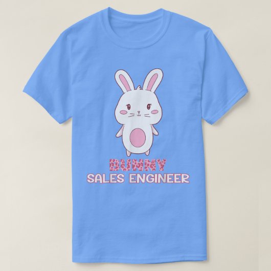 Bunny Sales Engineer Easter Jesus Christian T-Shirt (Design vorne)