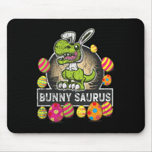 Bunny Saurus Trex Happy Eastrawr Bunny Dino Kinder Mousepad