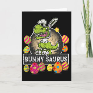 Bunny Saurus Trex Happy Ostrawr Bunny Dino Kinder Karte
