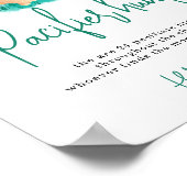 Bunny Schnuller Jagdspiel Babydusche Poster (Ecke)