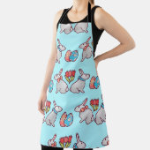 Bunny seamless pattern with easter eggs and a bouq schürze (InSitu)