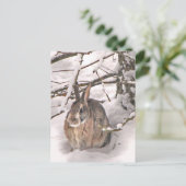 Bunny Seeking Shelter Postkarte (Stehend Vorderseite)