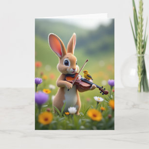 Bunny-Serenade-Freundeskarte Karte