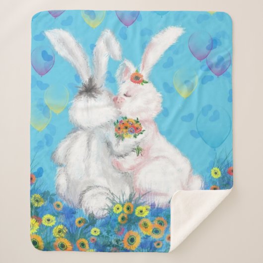 Bunny Sherpa Blanket - Umarmung Sherpadecke (Vorderseite)