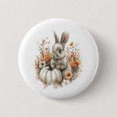 Bunny Shirt Country Pumpkin Button (Vorderseite)