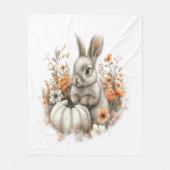 Bunny Shirt Country Pumpkin Fleecedecke (Vorderseite)