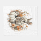 Bunny Shirt Country Pumpkin Fleecedecke (Vorderseite (Horizontal))