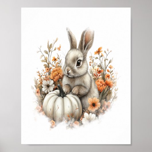 Bunny Shirt Country Pumpkin Poster (Vorne)
