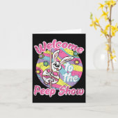 Bunny Show Oster Rabbit Egg Frühjahr Männer Wo Karte (Gelbe Blume)
