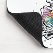 Bunny Skeleton Holding Ostereier Ostern Ostern Ost Mousepad (Ecke)