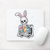 Bunny Skeleton Holding Ostereier Ostern Ostern Ost Mousepad (Mit Mouse)