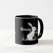 Bunny Sketch – Hand Drawn Rabbit - caneca Tasse (VorderseiteRechts)