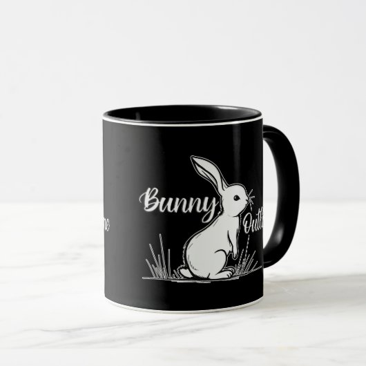 Bunny Sketch – Hand Drawn Rabbit - caneca Tasse (VorderseiteRechts)