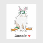 Bunny Skier Aufkleber (Blatt)