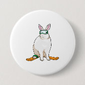 Bunny Skier Button (Vorderseite)