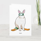 Bunny Skier Karte (Rückseite)
