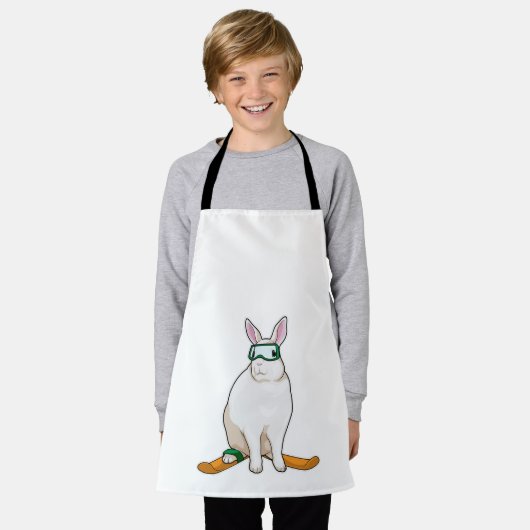 Bunny Skier Schürze (Getragen)