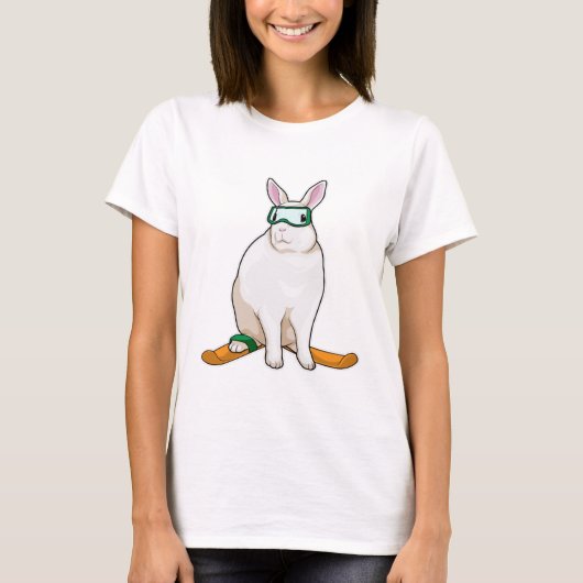 Bunny Skier T-Shirt (Vorderseite)