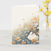 Bunny Sleepy Haven Karte (Gelbe Blume)