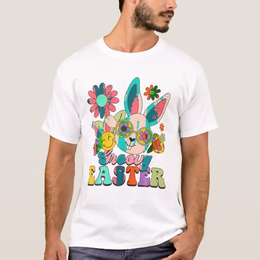 Bunny Smile Face Happy T-Shirt (Vorderseite)