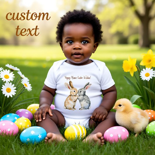 🐇 Bunny Snuggles Easter Romper Baby Strampler