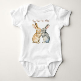 🐇 Bunny Snuggles Easter Romper Baby Strampler