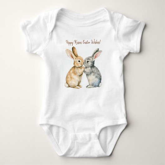🐇 Bunny Snuggles Easter Romper Baby Strampler (Vorderseite)