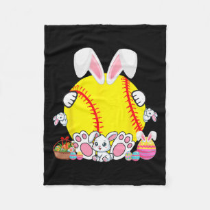 Bunny Softball Ball Kostüm Osterspielerin Fantasti Fleecedecke